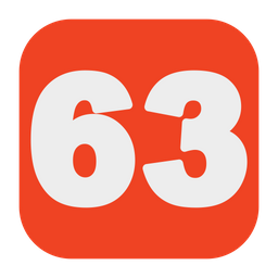 63 Number  Icon