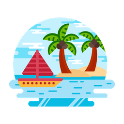 Beach Landscape  Icon