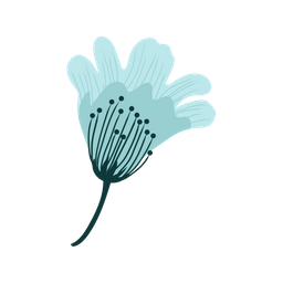 Blue Flower  Icon