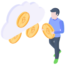 Bitcoin Cloud  Icon