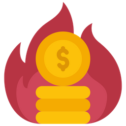 Burning Money  Icon