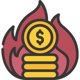 Burning Money  Icon