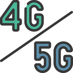 4G versus 5G  Ícone