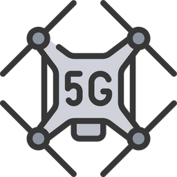 5 G Drone  Icon