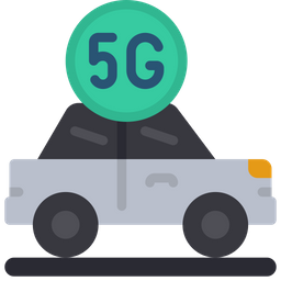 5 G Car  Icon