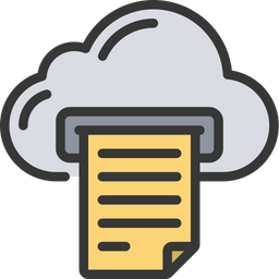 Cloud Print  Icon