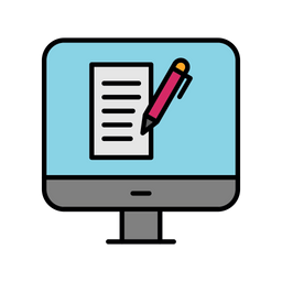 Computer copywriting  Icon