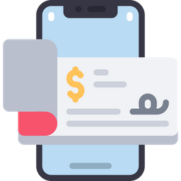 Digital Cheque  Icon