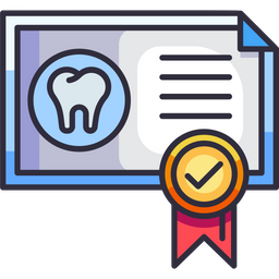 Dental Certificate  Icon