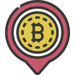 Bitcoin Location  Icon