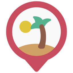 Beach Location  Icon