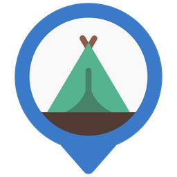 Camping Location  Icon