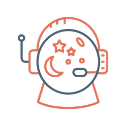 우주비행사 헬멧  아이콘