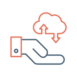 Cloud data transfer  Icon