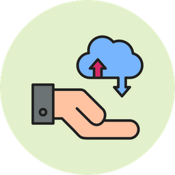 Cloud data transfer  Icon