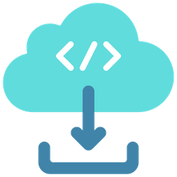 Descarga en la nube  Icono