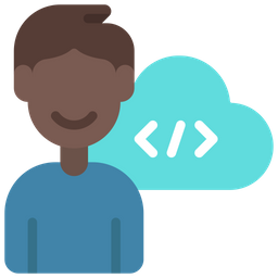 Programador en la nube  Icono