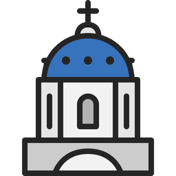 Blue domed church  Icon