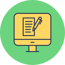 Computer copywriting  Icon