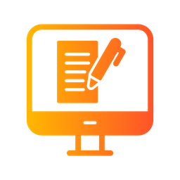 Computer copywriting  Icon