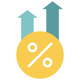 Taxa de aumento  Ícone