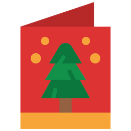 Christmas Greeting Card  Icon