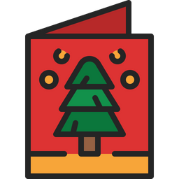 Christmas Greeting Card  Icon