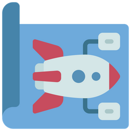 Blueprint Of Spaceship  Icon