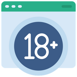 Site para maiores de 18 anos  Ícone