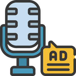 Werbung Podcast  Symbol