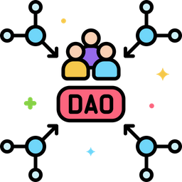 DAO - Dezentralisierte autonome Organisation  Symbol