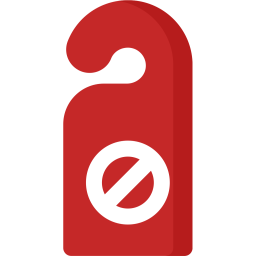 Disturb, Sign  Icon