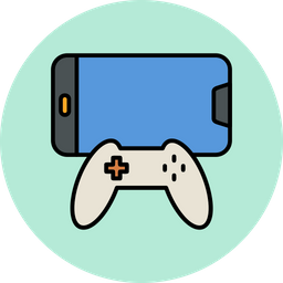 Joystick and mobile  Icon