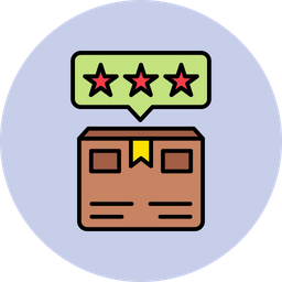 Delivery box rating  Icon