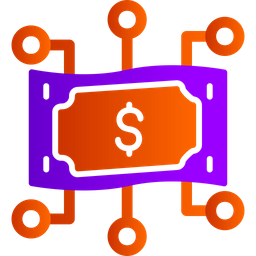 Digitales Geld  Symbol