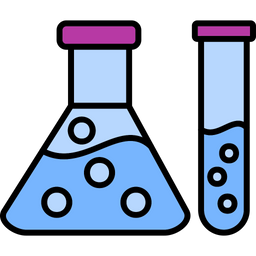 Flask health care chemical conical flask laboratory research  Icon