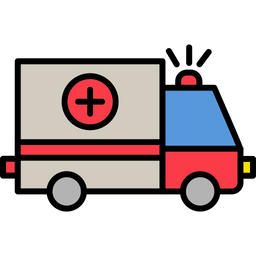 Ambulance health care ambulance accident emergency rescue treatment  Icon