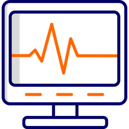 Leitura de eletrocardiograma  Ícone