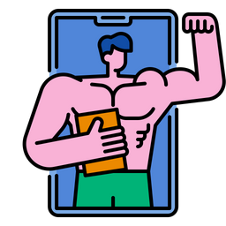 Fitnesstrainer  Symbol