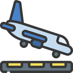 Airplane Landing  Icon