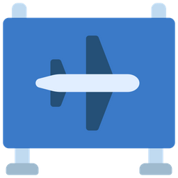 Airport Signboard  Icon