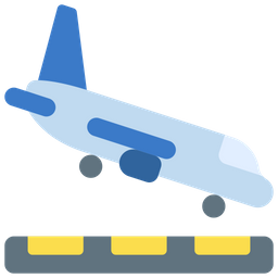 Airplane Landing  Icon