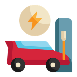 Charging Car  Icon