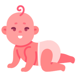 Baby crawling  Icon