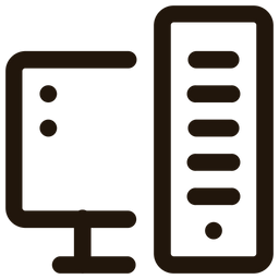 Computadora y CPU  Icono