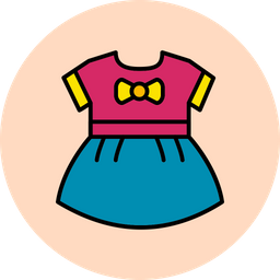 Baby girls dress  Icon