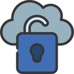 Cloud Unsecure  Icon