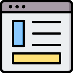 Blog Layout  Icon