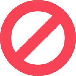 Block Restricted No Sign Icon