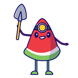 Miner Watermelon  Icon